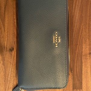 Dusty blue coach wallet